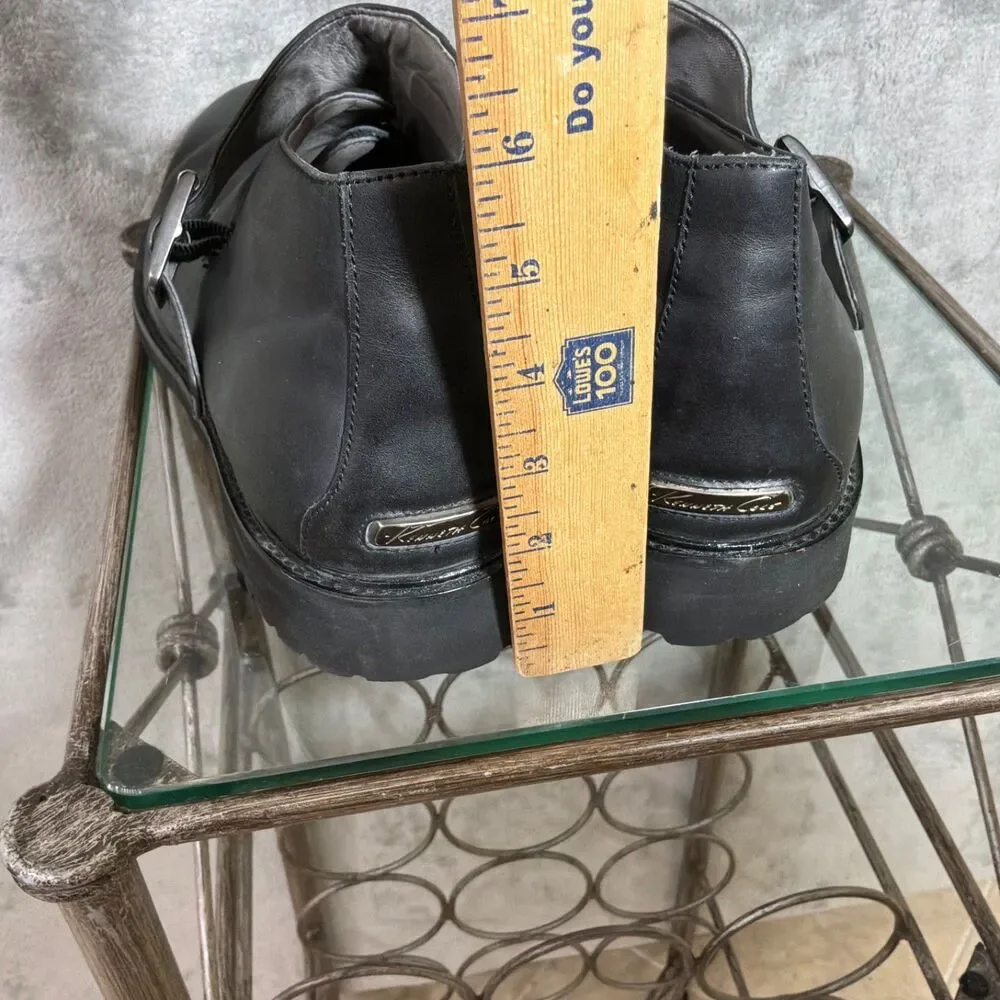 Kenneth Cole Monk Strap Boots Men's size 13 Black Big Wig